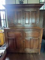 kast - 2 delig - antiek koopje, Ophalen, 100 tot 150 cm, Antiek - Vlaams, Eikenhout