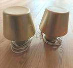 Set van 2 glazen tafellampen/ nachtlampen, Ophalen, Zo goed als nieuw