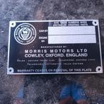MORRIS MINOR TYPEPLAATJE 15 EURO INCLUSIEF VERZENDKOSTEN, Verzenden, Nieuw