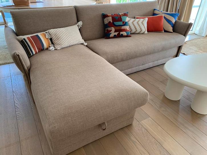 Canapé-lit neuf, en tissu, jolie toile beige, Maison & Meubles, Chambre à coucher | Canapés-lits, Comme neuf, Beige, Enlèvement