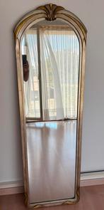 Prachtige staande spiegel - Vintage goudkleurig frame, Antiek en Kunst, Ophalen, Overige vormen, Minder dan 50 cm, 100 tot 150 cm
