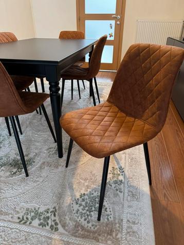 Stoel cognac (6 stuks) beschikbaar voor biedingen