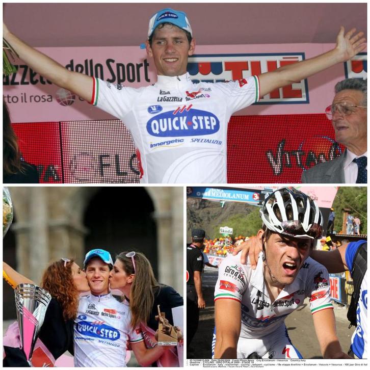 GEZOCHT Witte leiderstrui Kevin Seeldraeyers Giro 2009, Fietsen en Brommers, Fietsaccessoires | Fietskleding, Gebruikt, Heren