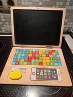 Houten educatief speelbord (laptop), Enlèvement, Comme neuf, Compter