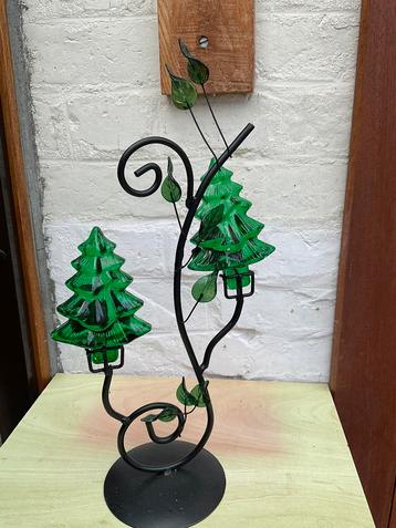 Décoration porte bougie  sapin vert, Divers, Enlèvement ou Envoi