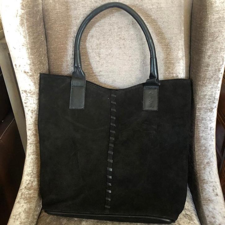 NIEUWE Tas damestas suède dames shopper model Laimbock -50%, Handtassen en Accessoires, Tassen | Damestassen, Nieuw, Shopper, Zwart