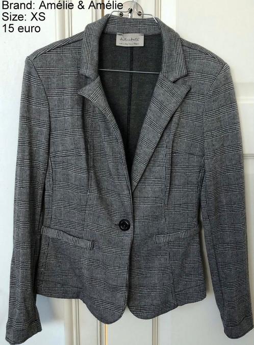 Grijze blazer Amélie & Amélie XS, Kleding | Dames, Jasjes, Kostuums en Pakken, Nieuw, Jasje, Maat 34 (XS) of kleiner, Grijs, Ophalen of Verzenden