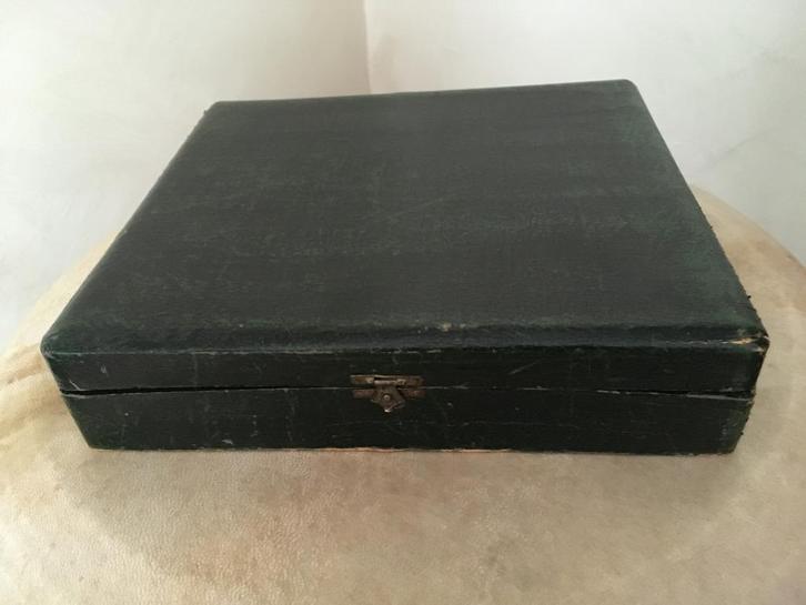 Antiek verzilverd bestek in perfecte staat - origin. koffer, Antiek en Kunst, Antiek | Bestek, Ophalen of Verzenden