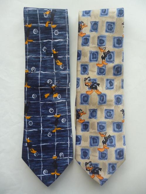 Stropdas, das Daffy Duck, Looney Tunes, Kleding | Heren, Stropdassen, Zo goed als nieuw, Blauw, Ophalen of Verzenden