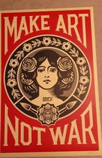 Fairey (Obey), Make Art Not War, street art, litho, Ophalen of Verzenden