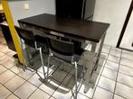 Table haute + 4 chaises IKEA, Maison & Meubles, Tables | Tables à manger, Rectangulaire, Enlèvement, Utilisé, Quatre personnes