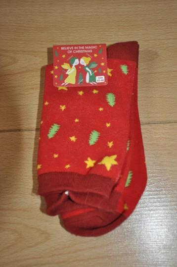 Chaussettes de Noel, 1 paire t.41-46 neuve Neuf avec étiquet beschikbaar voor biedingen