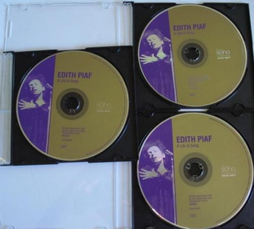 Edith Piaf A Life In Song The Soho Collection 3 CD Set 2004, Cd's en Dvd's, Cd's | Franstalig, Gebruikt, Verzenden