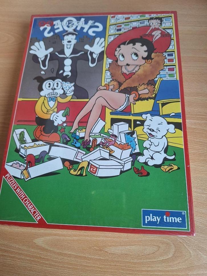 Betty Boop puzzel in een schoenenwinkel, Verzamelen, Beelden en Beeldjes, Nieuw, Mens, Ophalen of Verzenden