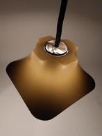 Vintage Hanglamp - Retro Bruin Design - Jaren 70, Kunststof, Gebruikt, Vintage, Ophalen of Verzenden