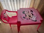 Minnie Mouse Kindertafeltje & stoeltje, Kinderen en Baby's, Kinderkamer | Tafels en Stoelen, Ophalen, Zo goed als nieuw, Tafel(s) en Stoel(en)