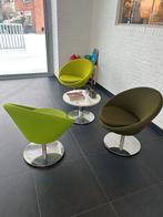 3 SALONSTOELEN+TAFEL, Huis en Inrichting, Stoelen, Ophalen, Zo goed als nieuw, Metaal, Drie