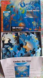 Vloerpuzzel 'Under the Sea' 100 stukken, Enlèvement ou Envoi, Plus de 50 pièces, Comme neuf