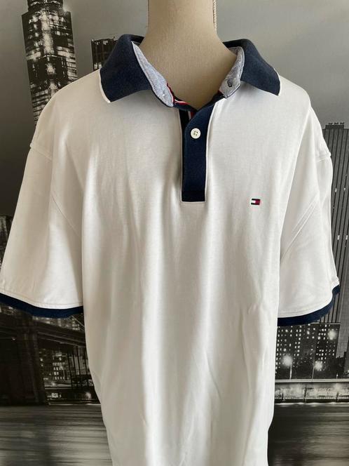 witte polo Tommy Hilfiger XL, Kleding | Heren, Polo's, Zo goed als nieuw, Maat 56/58 (XL), Wit, Verzenden