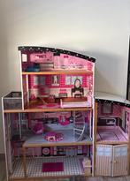Barbie huis met barbies, Kinderen en Baby's, Speelgoed | Poppenhuizen, Ophalen, Gebruikt, Poppenhuis