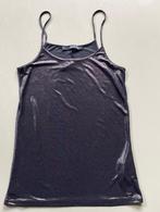 ZGAN Calvin Klein top, zwart metallic mt S, Verzenden, Zwart, Zo goed als nieuw, Calvin Klein