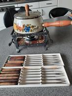 Set à fondue avec 12 fourchettes, Service à fondue, Utilisé, Enlèvement ou Envoi