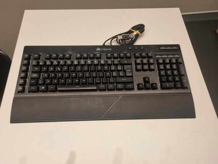 Corsair K55 RGB Gaming Toetsenbord - azerty, Computers en Software, Barebones, Zo goed als nieuw, Ophalen