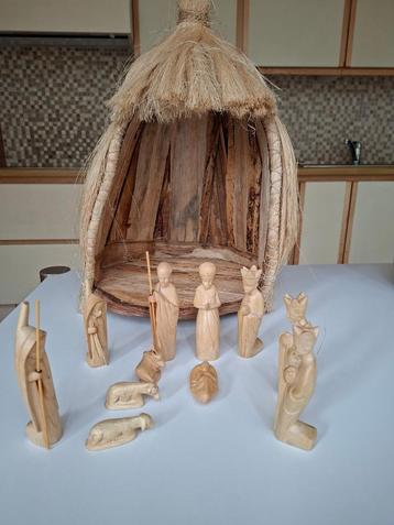 Kerststal afkomstig uit Kenia hoogte 45 cm beschikbaar voor biedingen