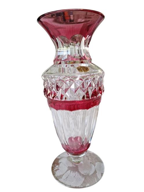 Speciale genummerde vaas Val Saint Lambert, Antiek en Kunst, Antiek | Glaswerk en Kristal, Ophalen of Verzenden