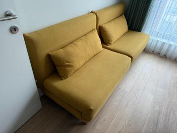 Nio - Canapé clic-clac 1 place jaune moutarde beschikbaar voor biedingen