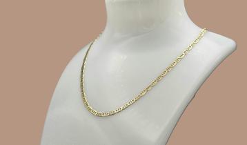 Gouden vintage schakel collier. 2025/648. beschikbaar voor biedingen