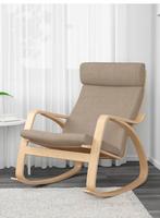 Poang schommelstoel met voetenbankje Ikea, Ophalen, Gebruikt, 75 tot 100 cm, Ikea,  scandinavisch