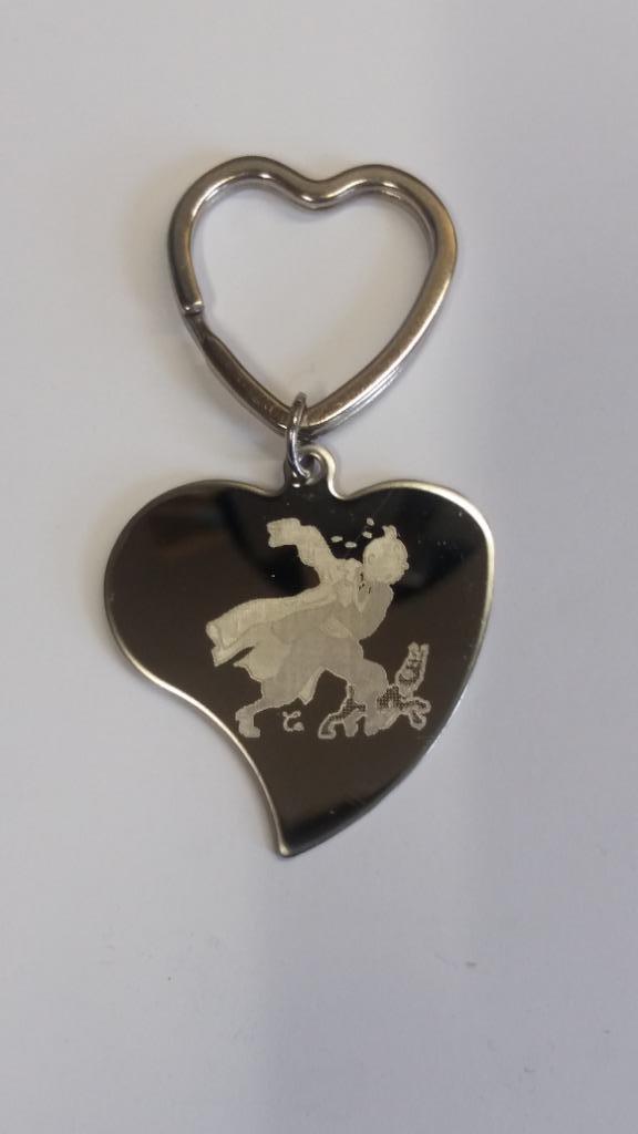 Stalen sleutelhanger: TINTIN, Verzamelen, Sleutelhangers, Nieuw, Merk, Ophalen of Verzenden