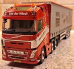 VOLVO FH04 trekker met schuifzeilenoplegger "v.d. Windt", Hobby & Loisirs créatifs, Voitures miniatures | 1:50, Enlèvement ou Envoi