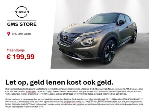 Nissan Juke 1.6 Hybrid 145 N-Design, Auto's, Nissan, Bedrijf, Te koop, Juke, Airconditioning, Alarm, Bluetooth, Centrale vergrendeling