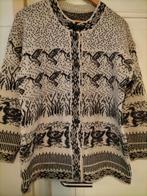 Noors wollen vest met wilde ganzen/eenden. L, Noors, Beige, Maat 42/44 (L), Ophalen of Verzenden