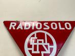 RADIOSOLO emaille reclame plaat, Antiek en Kunst, Ophalen of Verzenden