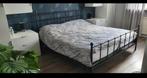 Bed met elektrische verstelbare bodem en 2 toppers, Ophalen, Gebruikt, Tweepersoons, 180 cm