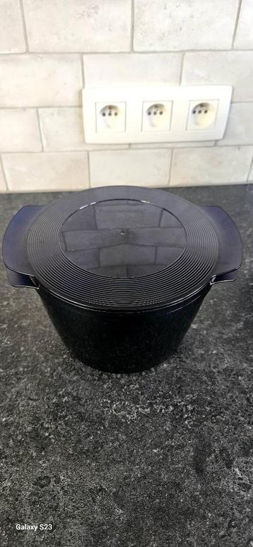 Tupperware microcook 2,25l, Enlèvement ou Envoi, Utilisé, Bleu, Récipient ou Bol
