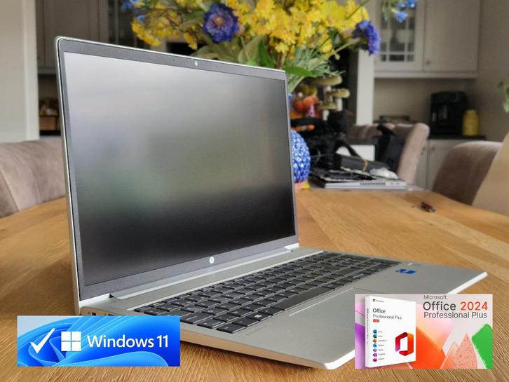 Win11 HP ProBook 450 G8 i5 8x4.20Gz 512GB 16GB Office 2024, Computers en Software, Windows Laptops, Zo goed als nieuw, 15 inch