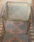 Bijzet tafel, Ophalen, Gebruikt, Vierkant, Glas