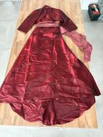 Handgemaakt op maat gemaakte lange jurk met onderrok., Vêtements | Femmes, Habits de circonstance, Rouge, Robe de gala, Taille 36 (S)