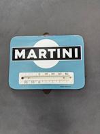 Oud emaille reclame bord met thermometer Martini, Ophalen of Verzenden, Gebruikt, Reclamebord