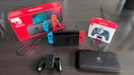 Nintendo switch neon met 2 games (mario and sonic), Gebruikt, Met 2 controllers, Met games, Ophalen