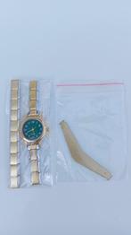 Italian charm bracelet horloge Uberry 9mm 16 schakels mood, Staal, Nieuw, Ophalen of Verzenden, Met bedels of kralen