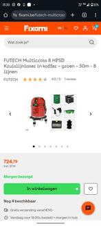 FUTECH Multicross 8 HPSD Kruislijnlaser in koffer – groen –, Doe-het-zelf en Bouw, Ophalen