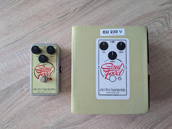 Electro Harmonix Soul Food overdrive / clean boost, Muziek en Instrumenten, Effecten, Zo goed als nieuw, Distortion, Overdrive of Fuzz