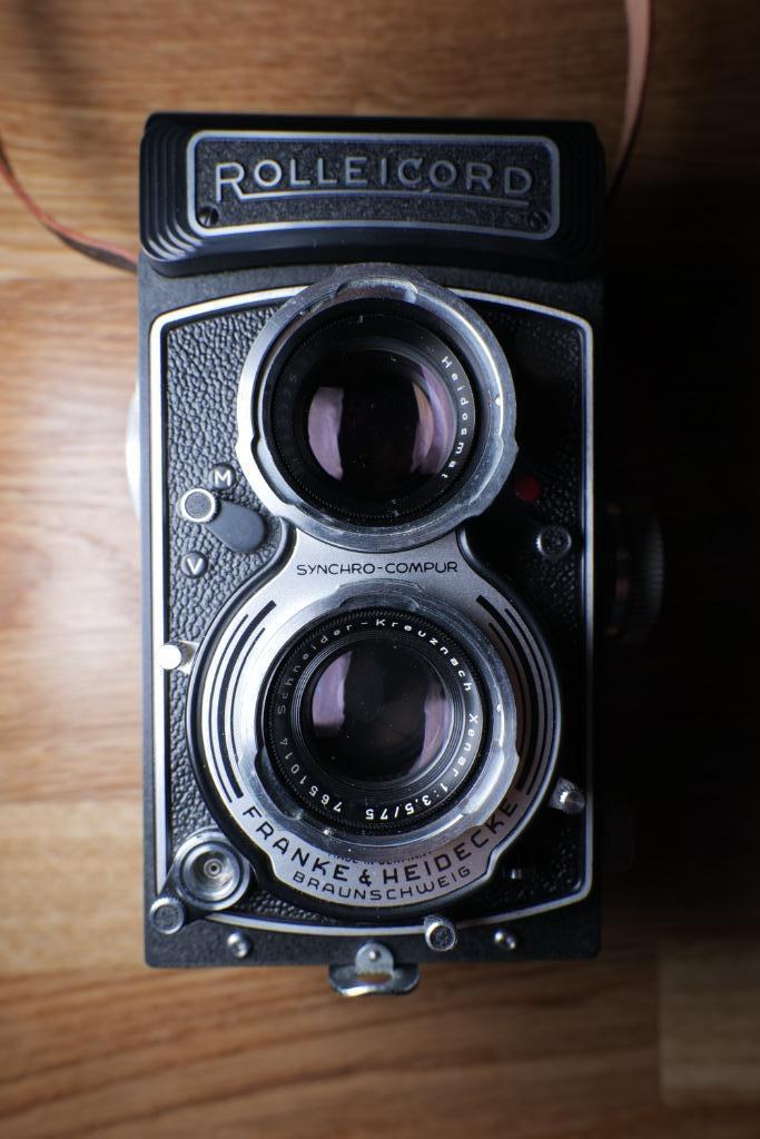 Rolleicord Vb met toebehoren, Audio, Tv en Foto, Fotocamera's Analoog, Zo goed als nieuw, Spiegelreflex, Overige Merken, Ophalen
