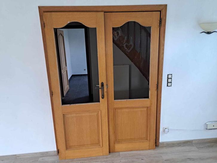 double porte en chene, Doe-het-zelf en Bouw, Overige Doe-Het-Zelf en Bouw, Zo goed als nieuw, Ophalen
