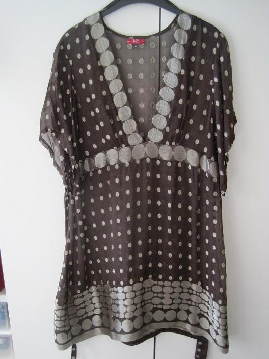 007 - 44 - marron - tunique de LIV, Vêtements | Femmes, Blouses & Tuniques, Comme neuf, Taille 42/44 (L), Brun, Envoi